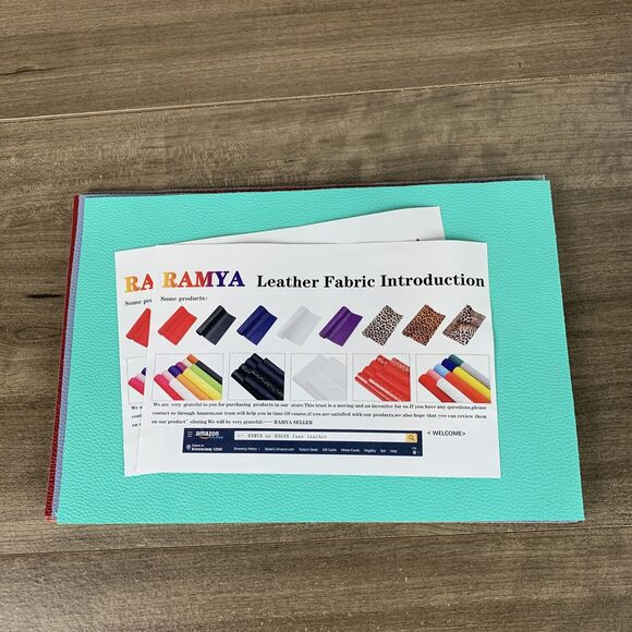 7pcs Faux Leather Sheets Fabric Sheets for Making Earrings Bows Jewelry Wallet - Picture 8 of 12